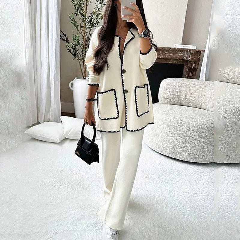 Two Pieced Knitted Women Suit