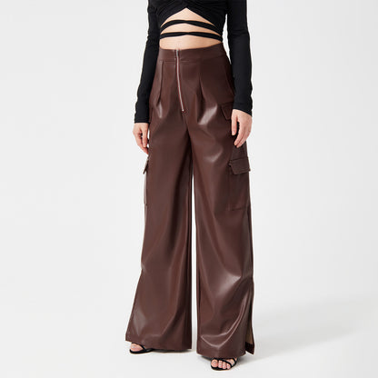 Trousers Metal Zipper Pocket Long Pants - Modin