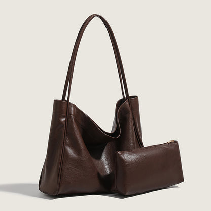 Casual Soft Leather Retro Shoulder Bag - Modin