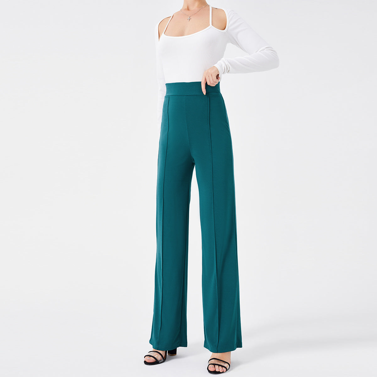 High-waisted Slim Pants Bell Bottoms