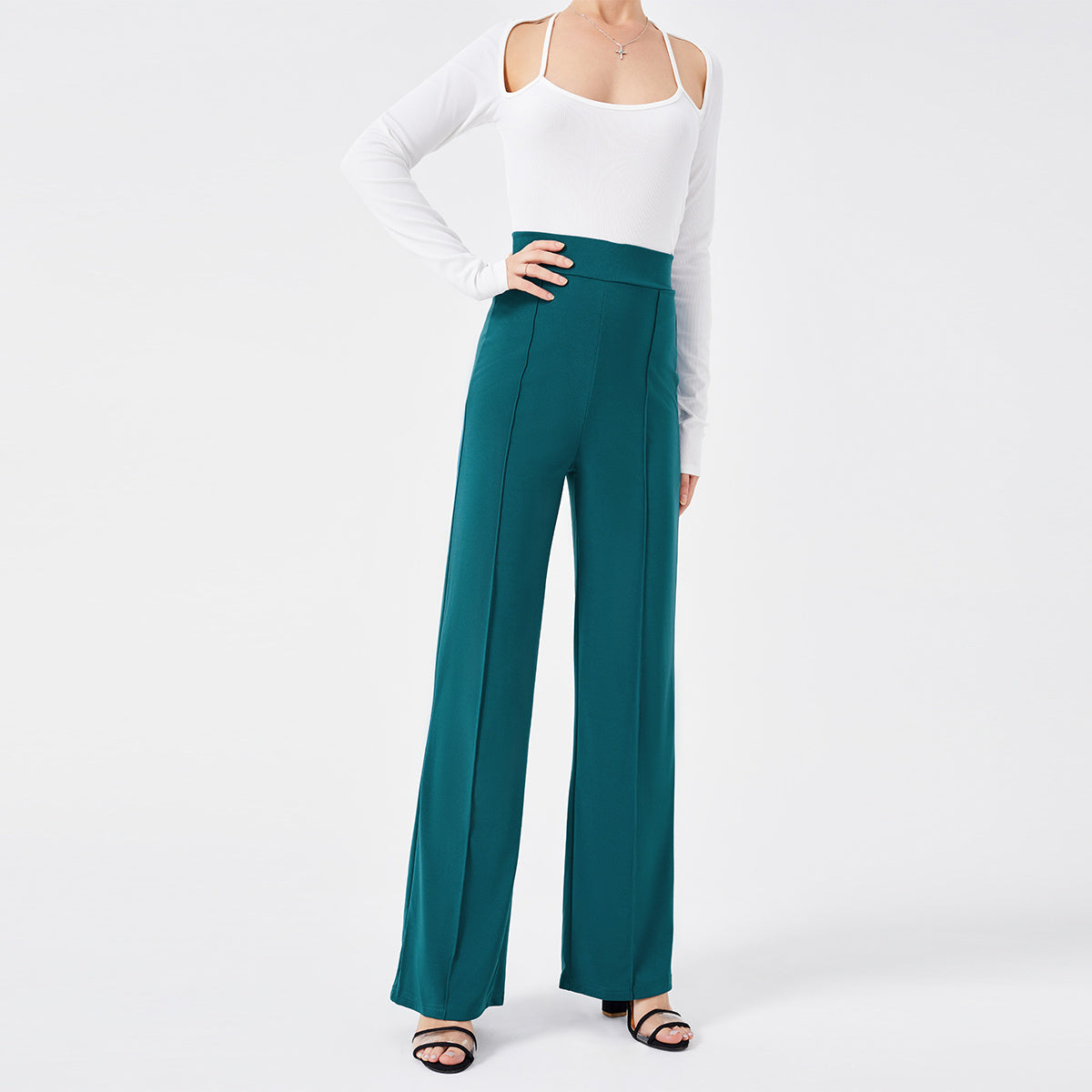 High-waisted Slim Pants Bell Bottoms