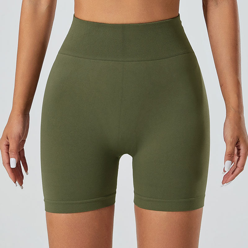 High Waist Hip Yoga Slim Fit Shorts