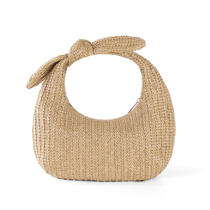 Vacation Bow Straw Handbag - Modin