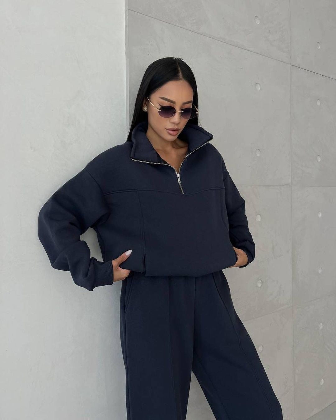 Two Piece Set Zipper Tracksuit