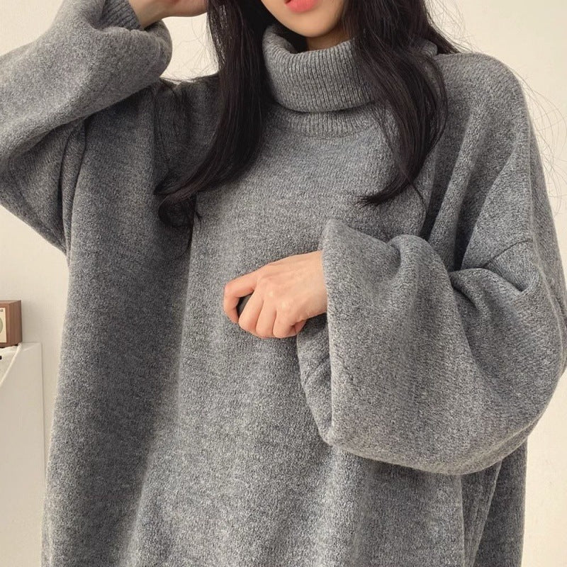 Turtleneck Loose Sweater Top